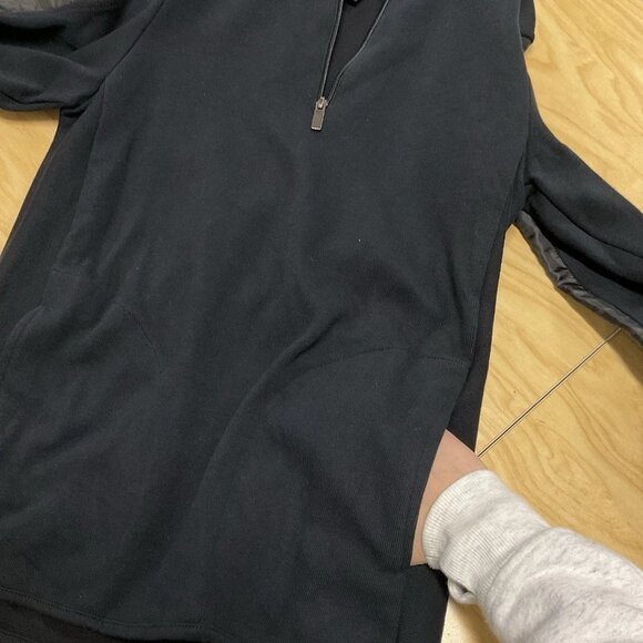 Kenneth Cole Men’s Black Knit 1/4 Zip Neck Sweater Size Small - Picture 6 of 6